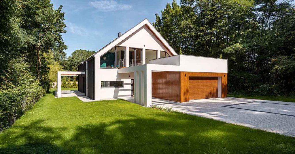 ein Einfamilienhaus im Grünen